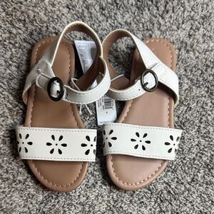 Old Navy Kids White Floral Sandals
